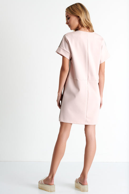Shan Eva V neckline mini dress